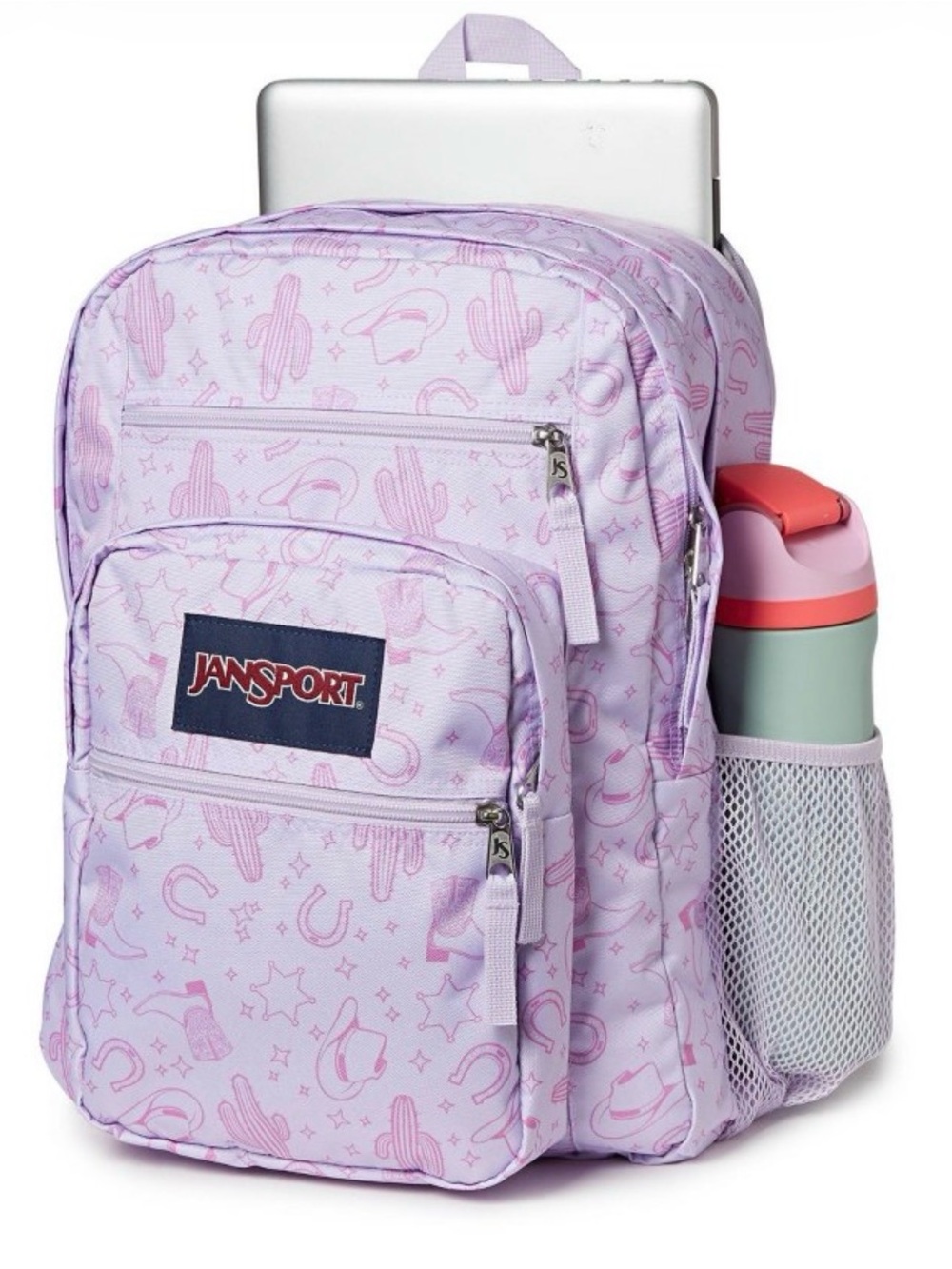 JanSport Lavender Patterned Backpack